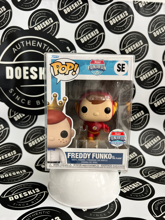 Funko Pop! Freddy Funko as The Flash. Fun on the Run Funko Exclusive W/Protector