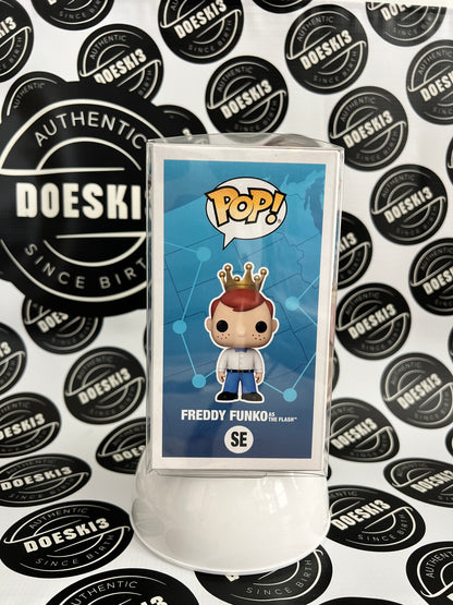 Funko Pop! Freddy Funko as The Flash. Fun on the Run Funko Exclusive W/Protector