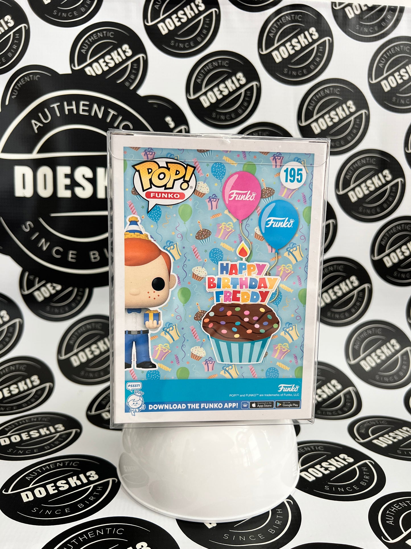 Funko Pop! Birthday Freddy Funko #195 Funko Exclusive W/Protector