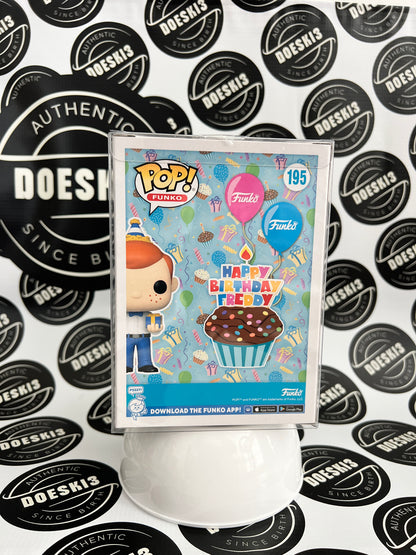 Funko Pop! Birthday Freddy Funko #195 Funko Exclusive W/Protector