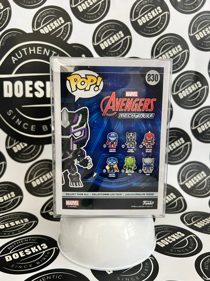 Funko Pop! Marvel Avengers Mech Strike #830 Black Panther W/Protector