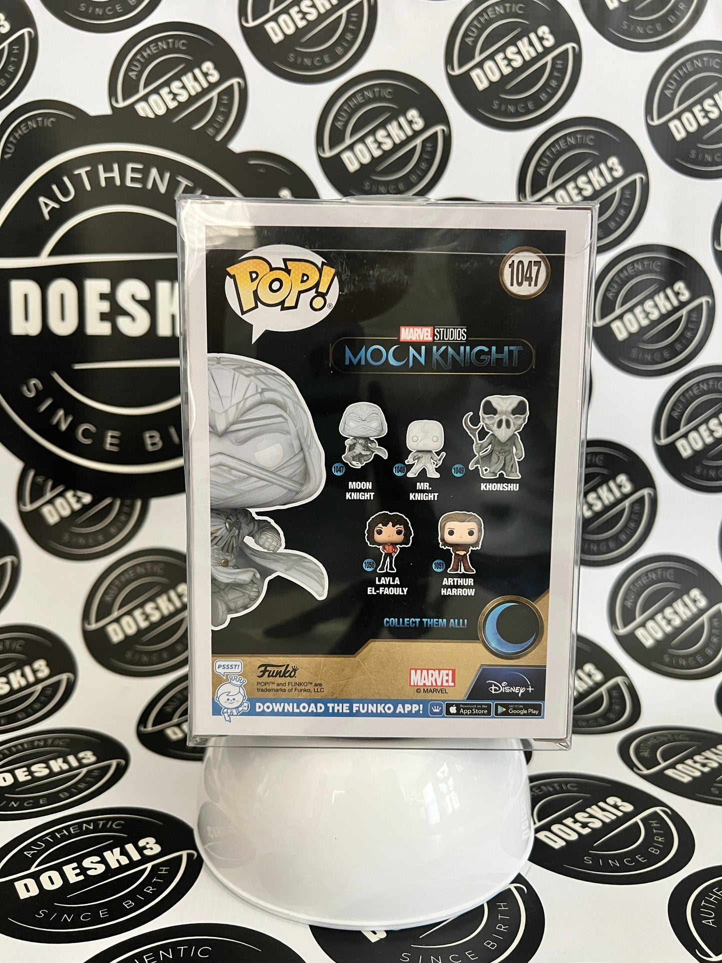 Funko POP! Marvel Moon Knight #1047 Moon Knight Jumping (GITD Hot Topic Exclusive)W/Protector