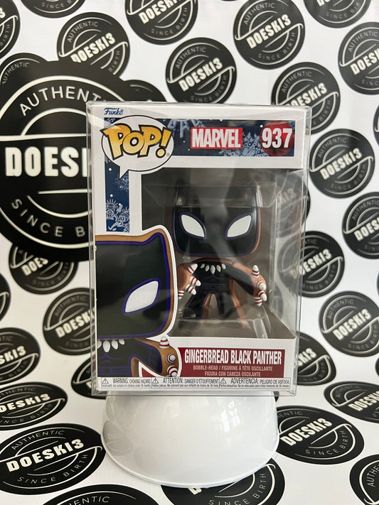 Funko Pop! Gingerbread Black Panther #937 Marvel W/Protector