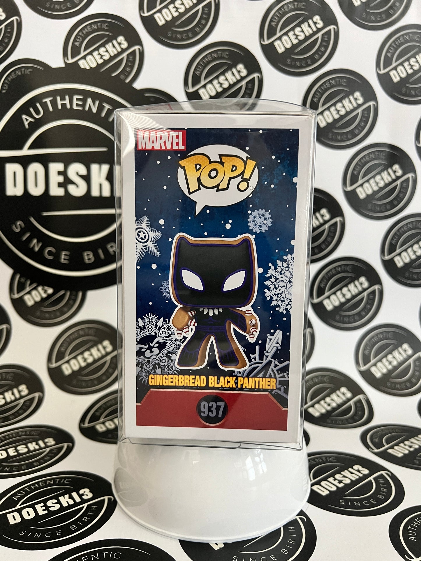 Funko Pop! Gingerbread Black Panther #937 Marvel W/Protector