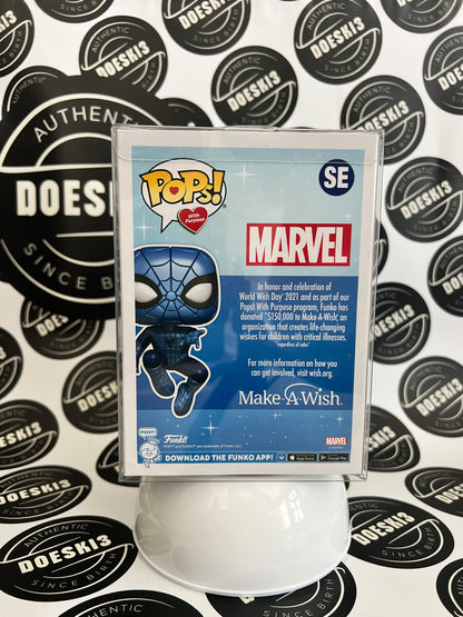 Funko Pop! Marvel: Make A Wish - Spider-Man (Metallic) SE W/Protector