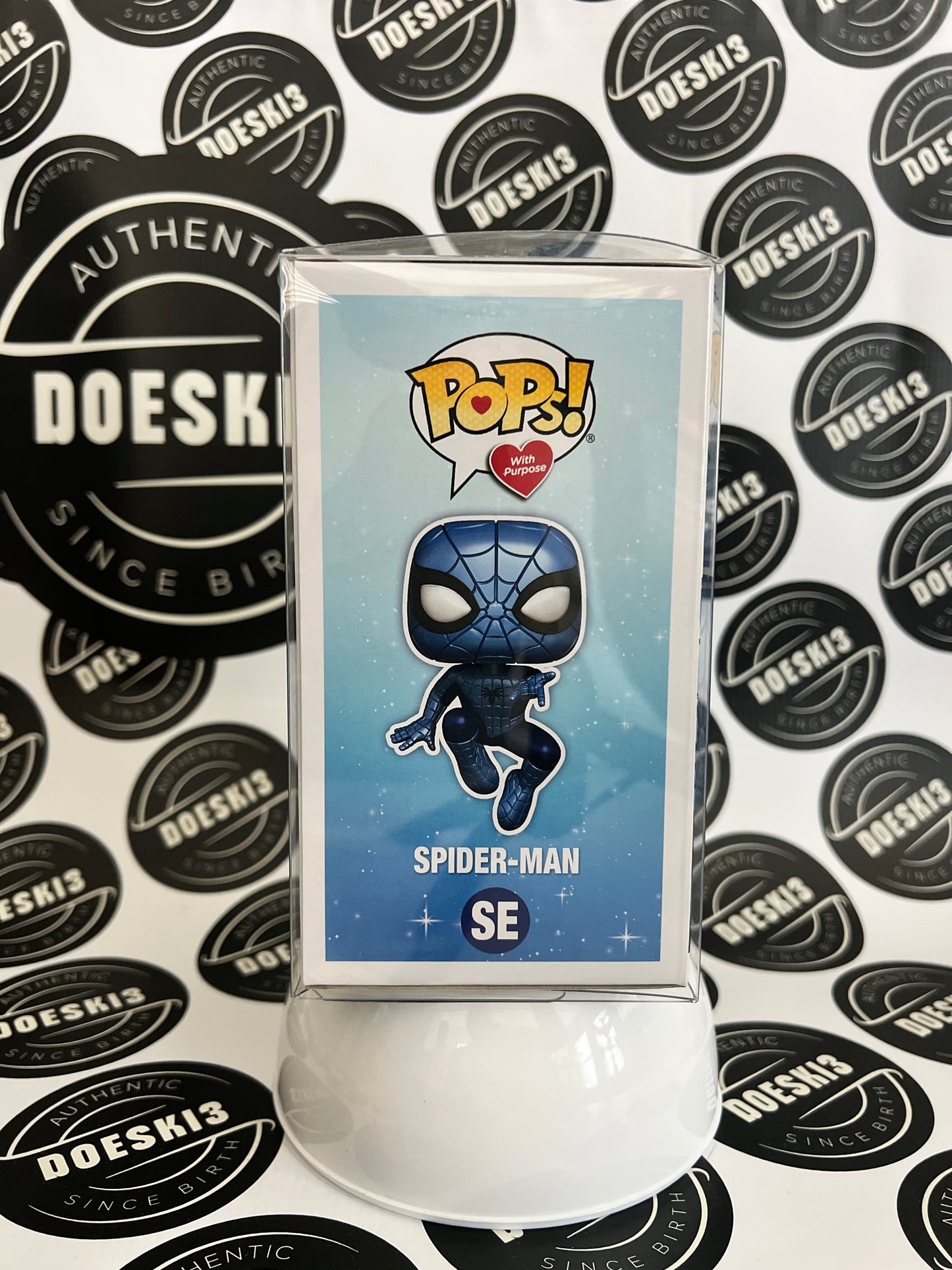 Funko Pop! Marvel: Make A Wish - Spider-Man (Metallic) SE W/Protector