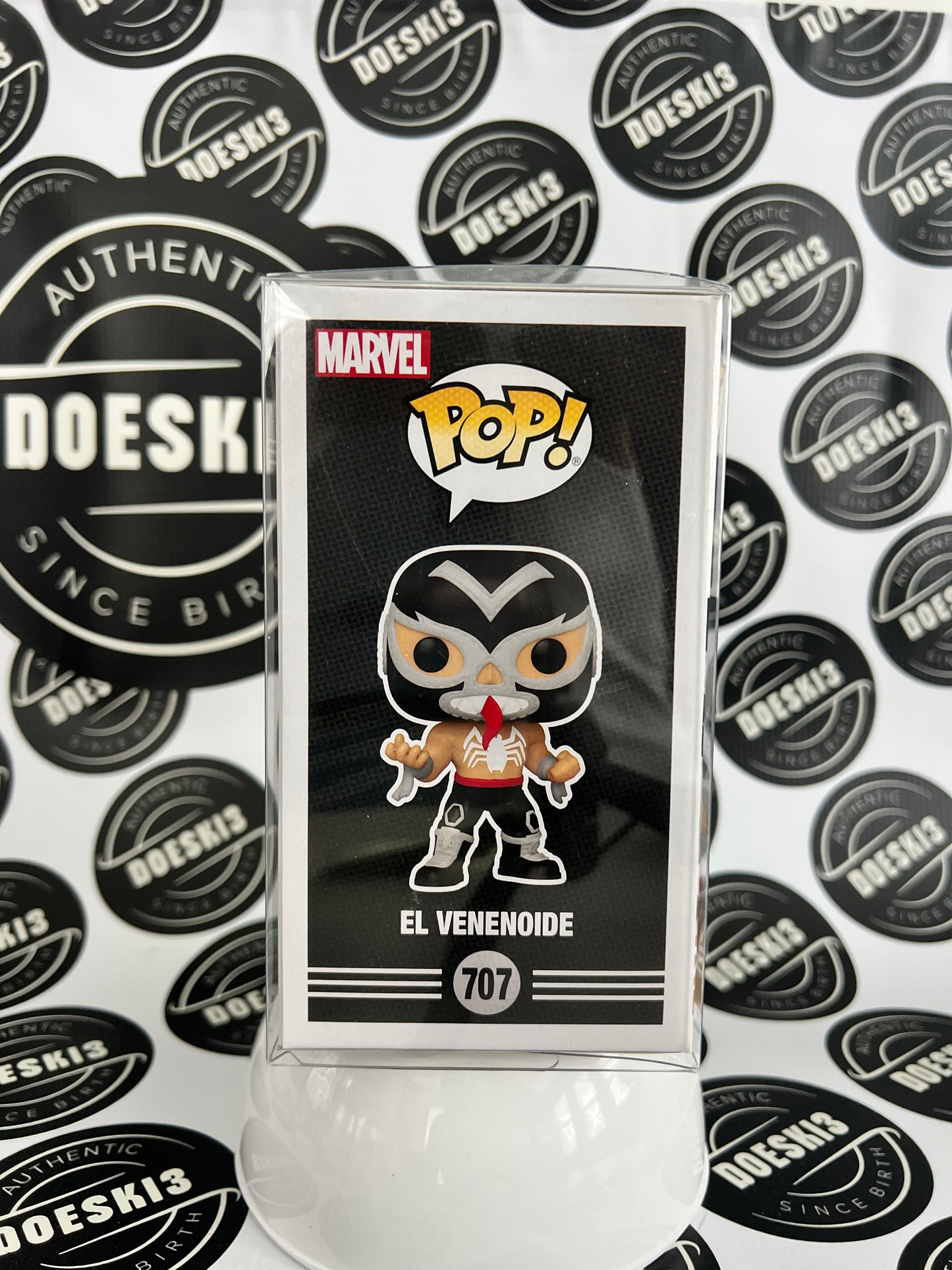 Funko Pop! Marvel Lucha Libre Edition - El Venenoide #707 W/Protector