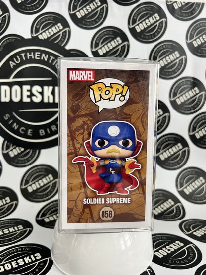 Funko Pop! Marvel Infinity Warps #858 Soldier Supreme W/Protector