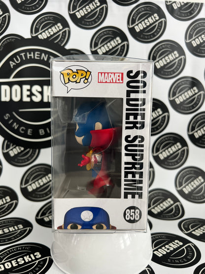 Funko Pop! Marvel Infinity Warps #858 Soldier Supreme W/Protector