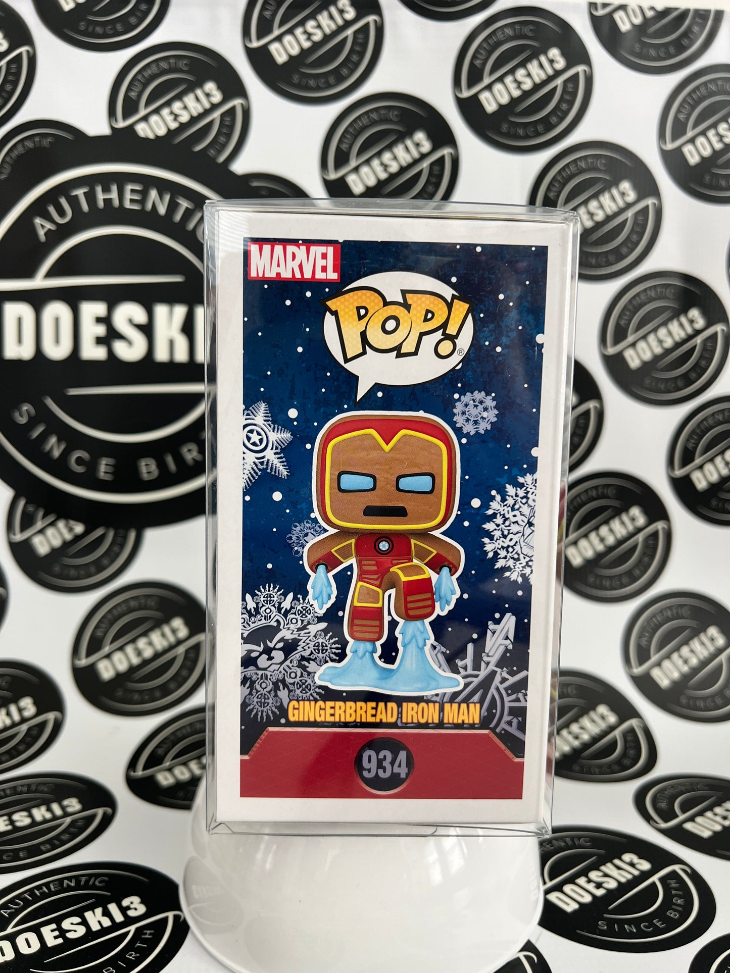 Funko Pop! Marvel: Gingerbread Iron Man #934 W/Protector