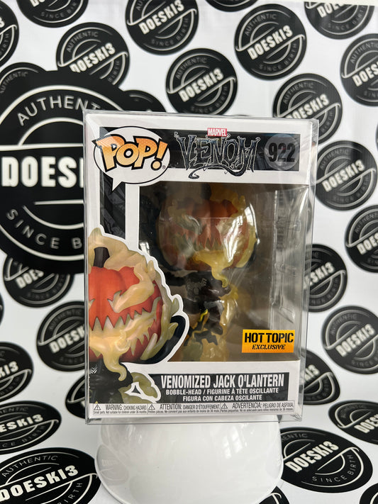 Funko Pop Marvel #922 Venomized Jack O'Lantern Hot Topic W/Protector