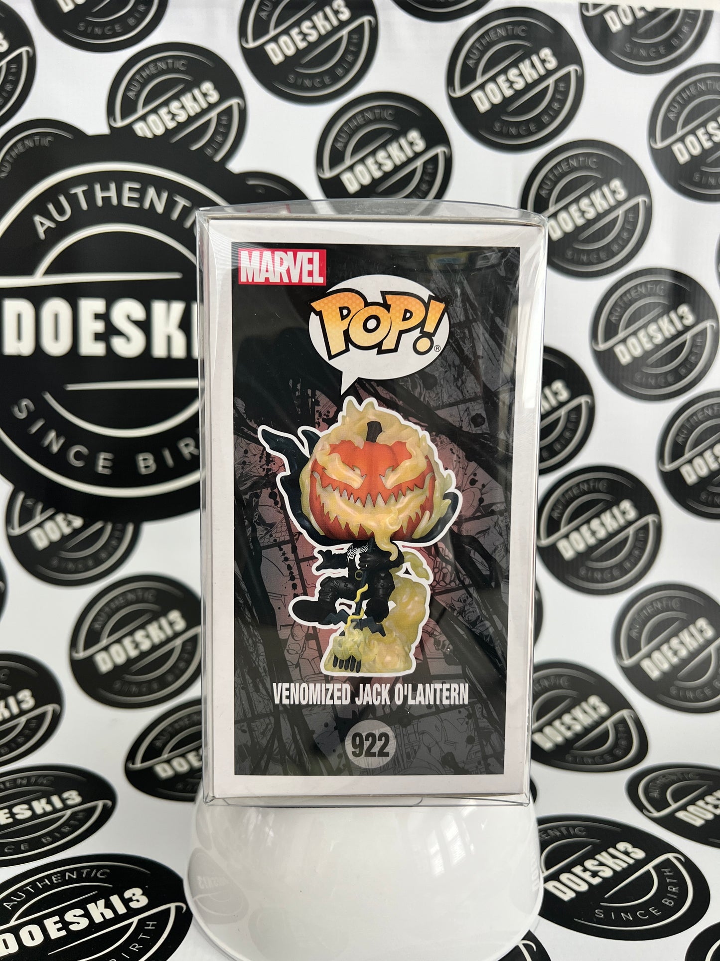 Funko Pop Marvel #922 Venomized Jack O'Lantern Hot Topic W/Protector