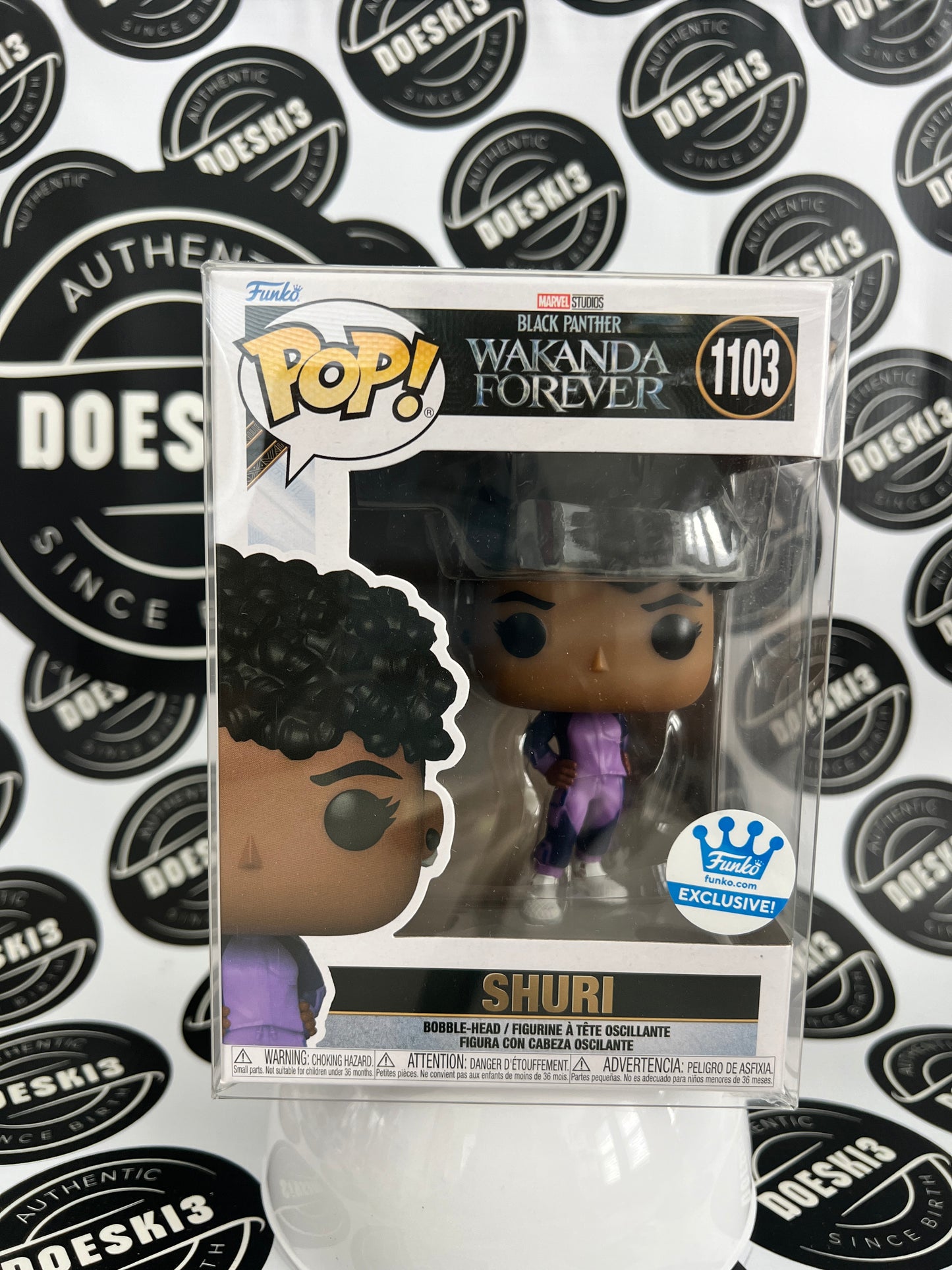 Funko POP! Marvel Black Panther Shuri #1103 Funko Exclusive Disney Wakanda Forever W/Protector