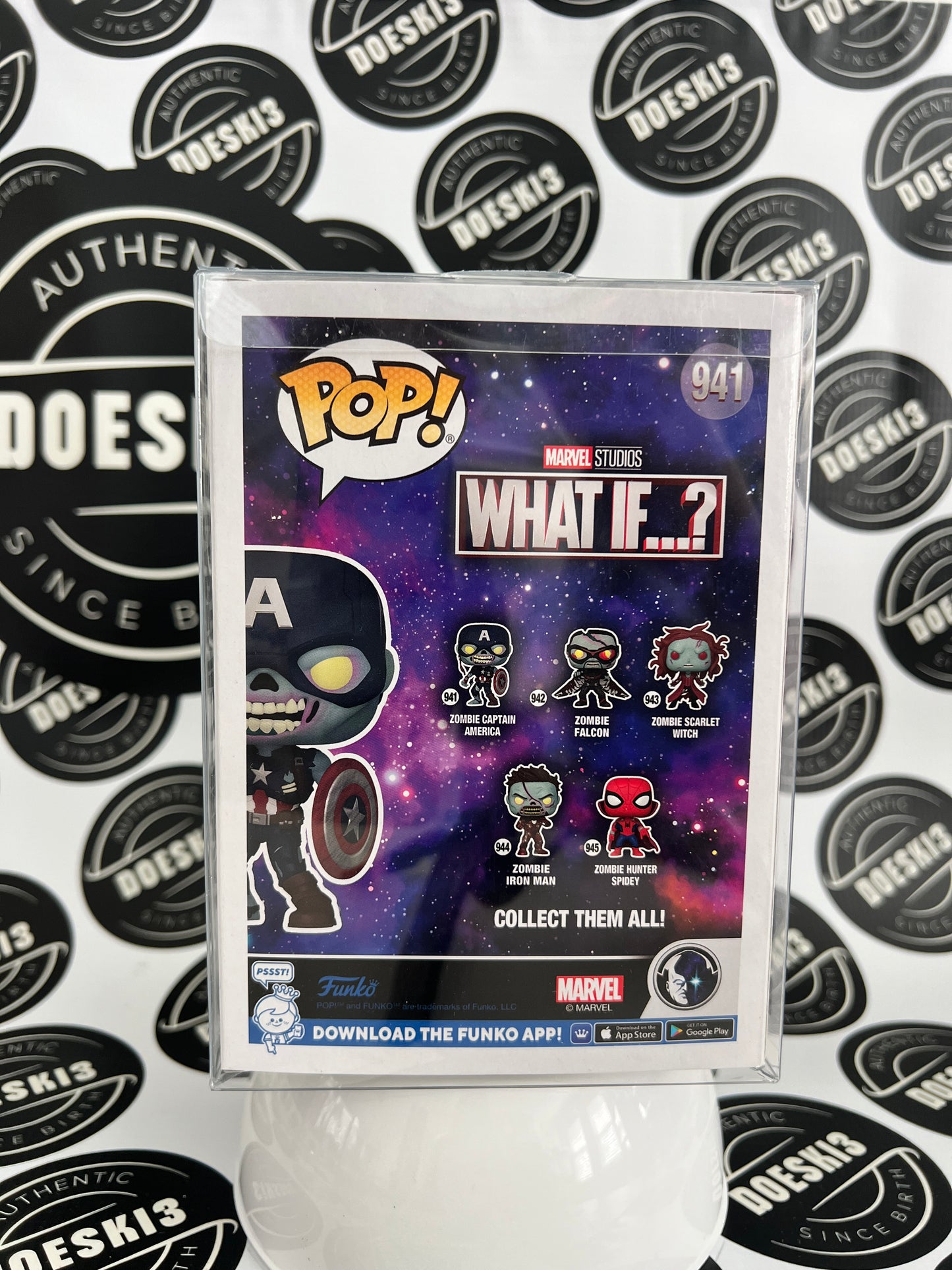 Funko Pop! Marvel What If? - Zombie Captain America #941 W/Protector