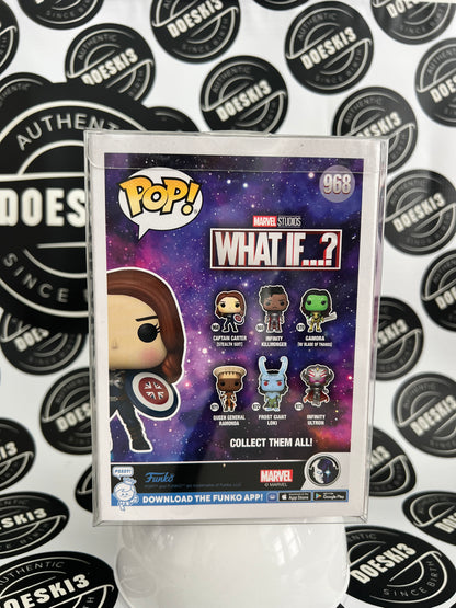 Funko Pop! Marvel What If...? CAPTAIN CARTER STEALTH SUIT #968 W/Protector