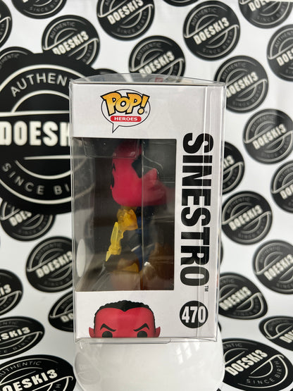 Funko POP! Heroes Green Lantern Sinestro #470 Funko Exclusive W/Protector