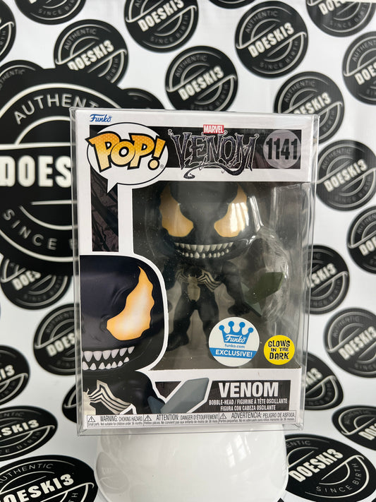 Funko Pop Marvel Venom #1141 Glow GITD Funko Shop Exclusive W/Protector