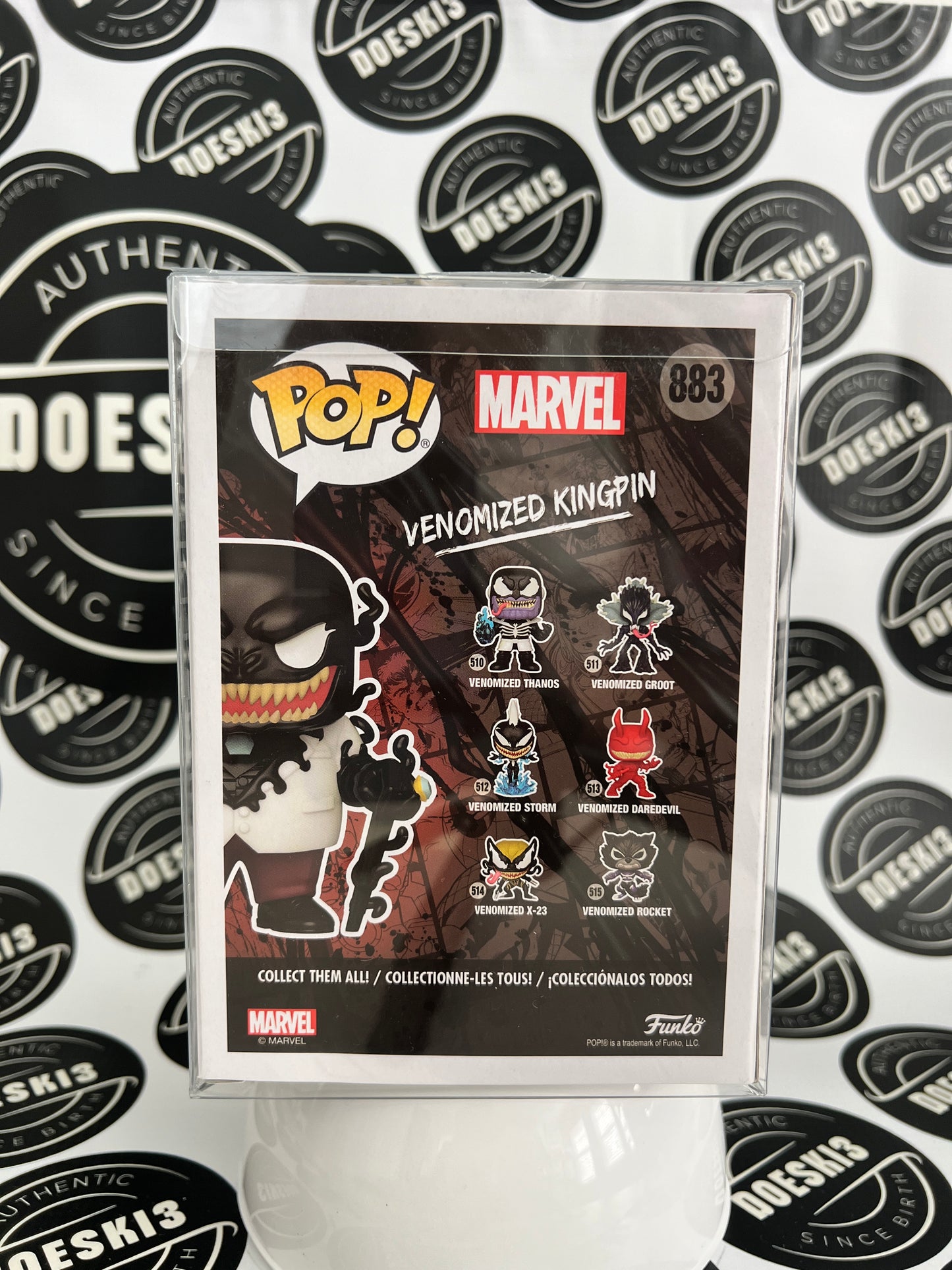 Funko Pop! Marvel Venom #883 Venomized Kingpin Funko Shop Exclusive W/Protector