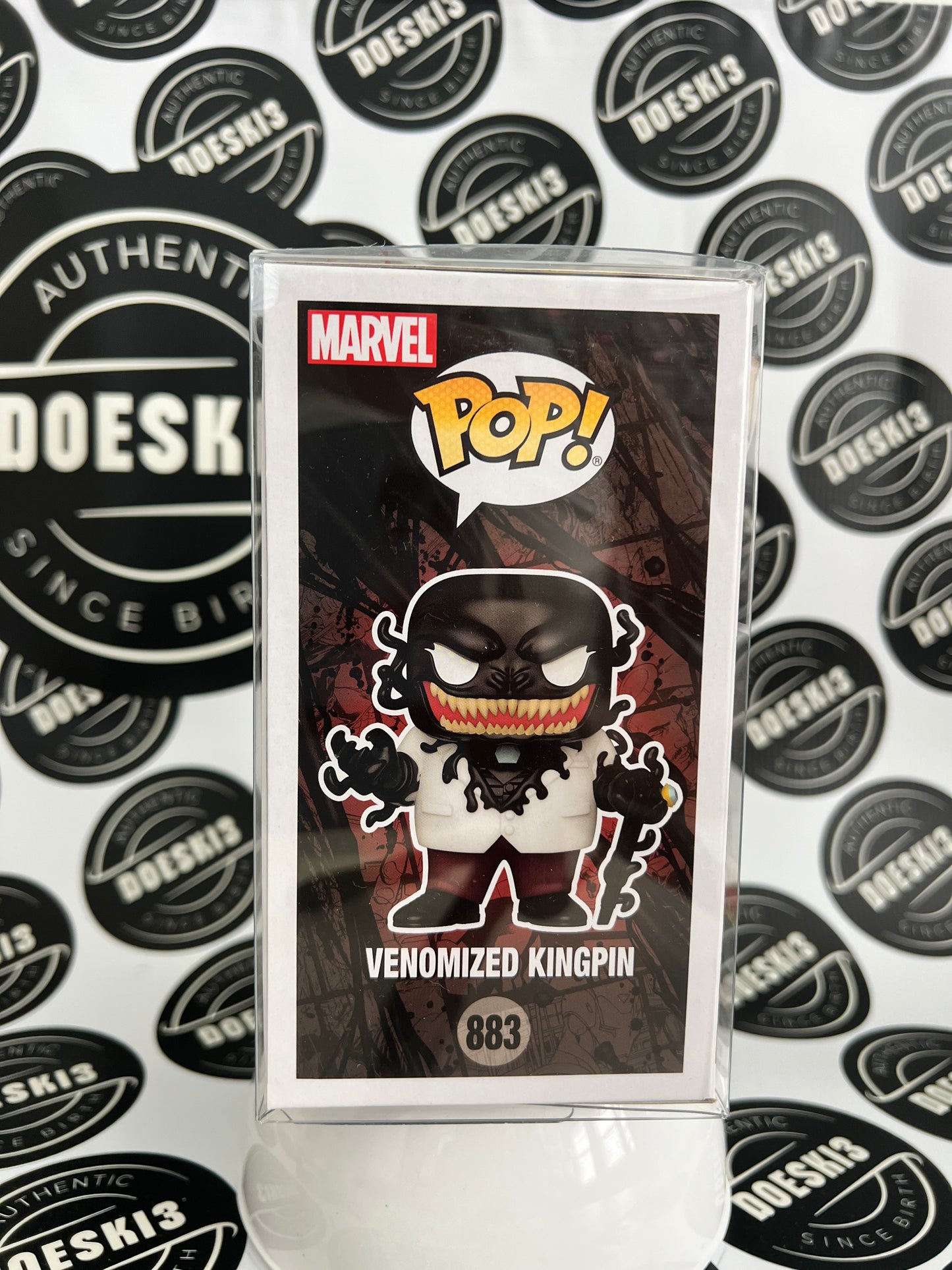 Funko Pop! Marvel Venom #883 Venomized Kingpin Funko Shop Exclusive W/Protector