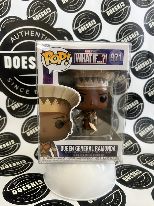 Funko Pop! Marvel Studios What If…? #971 Queen General Ramonda W/Protector