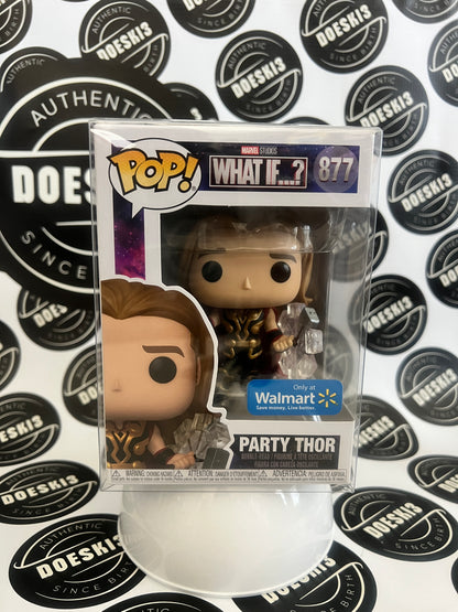 Funko POP! Marvel What If...? Party Thor #877 Walmart Exclusive. W/Protector