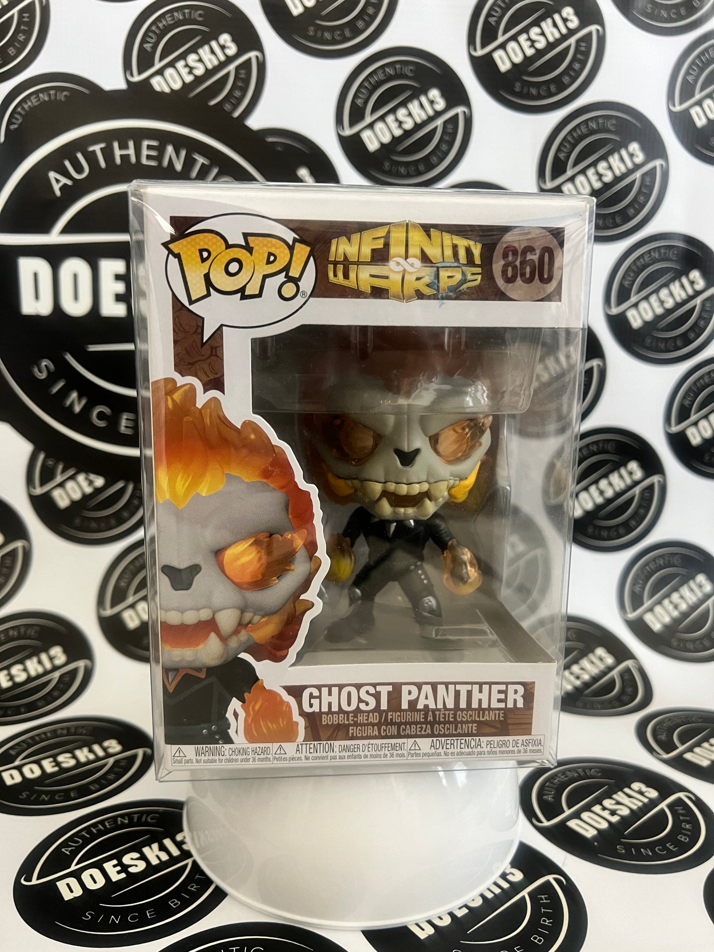 Funko Pop! Marvel Infinity Warps GHOST PANTHER #860 W/Protector