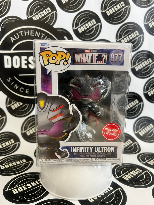 Funko Pop Marvel: What If...? - Infinity Ultron #977 GameStop Exclusive W/Protector