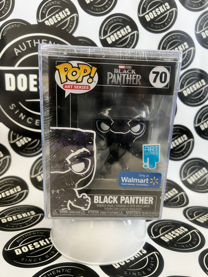 Funko Pop! Art Series- Marvel - Black Panther #70- Walmart Exclusive