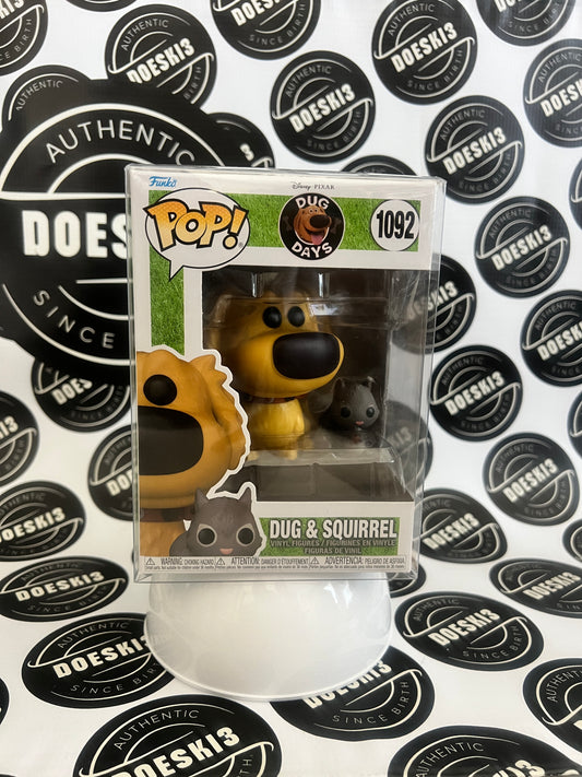 Funko Pop! Disney Pixar Dug & Squirrel #1092 W/Protector