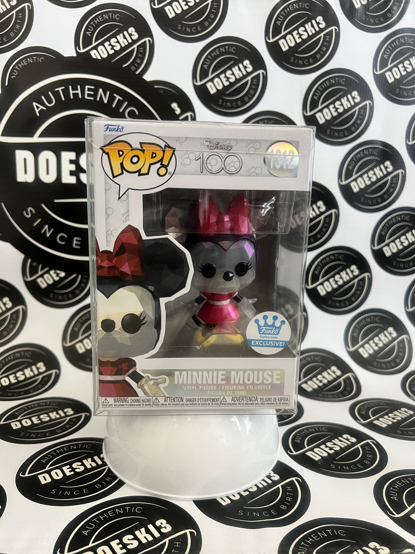 Funko Pop! Disney 100th Minnie Mouse (Facet)  #1312 Funko Exclusive  W/Protector