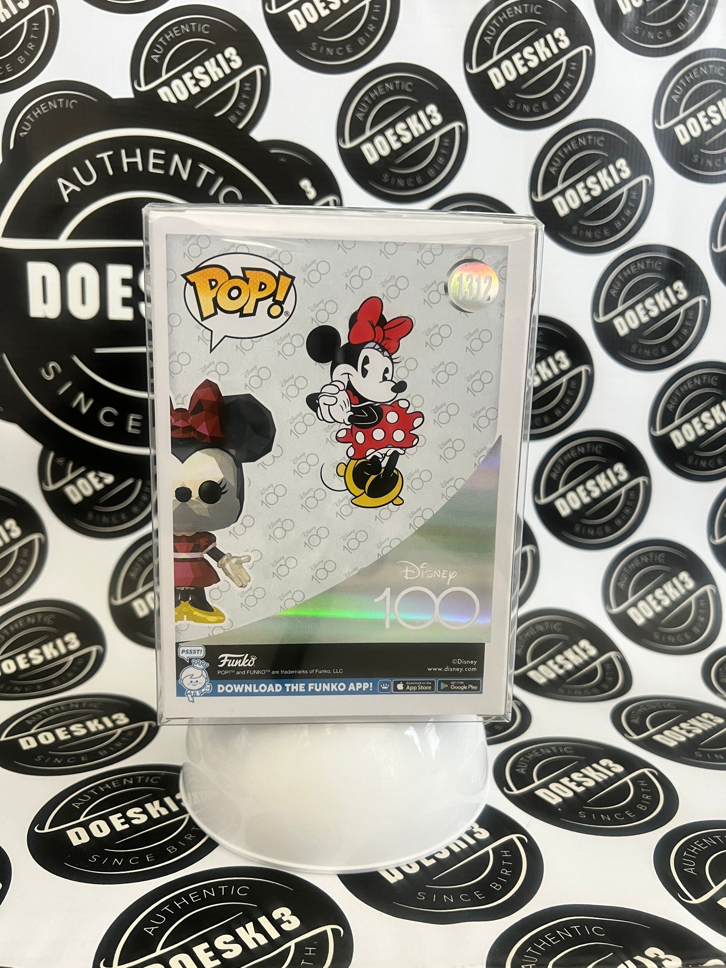 Funko Pop! Disney 100th Minnie Mouse (Facet)  #1312 Funko Exclusive  W/Protector