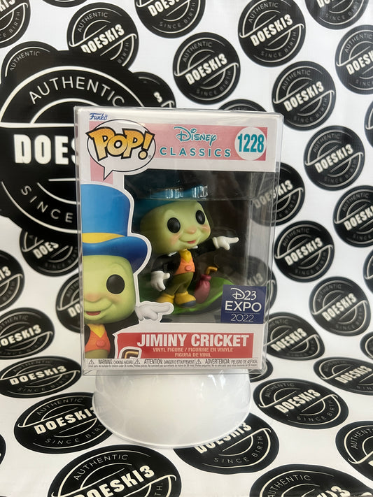 Funko Pop! Disney Classics - Jiminy Cricket #1228, D23 Expo 2022 W/Protector