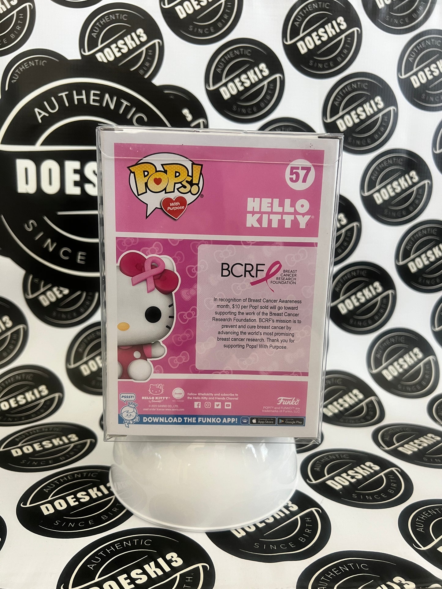 Funko Pop: Hello Kitty #57 Breast Cancer Awareness Funko Exclusive  W/Protector