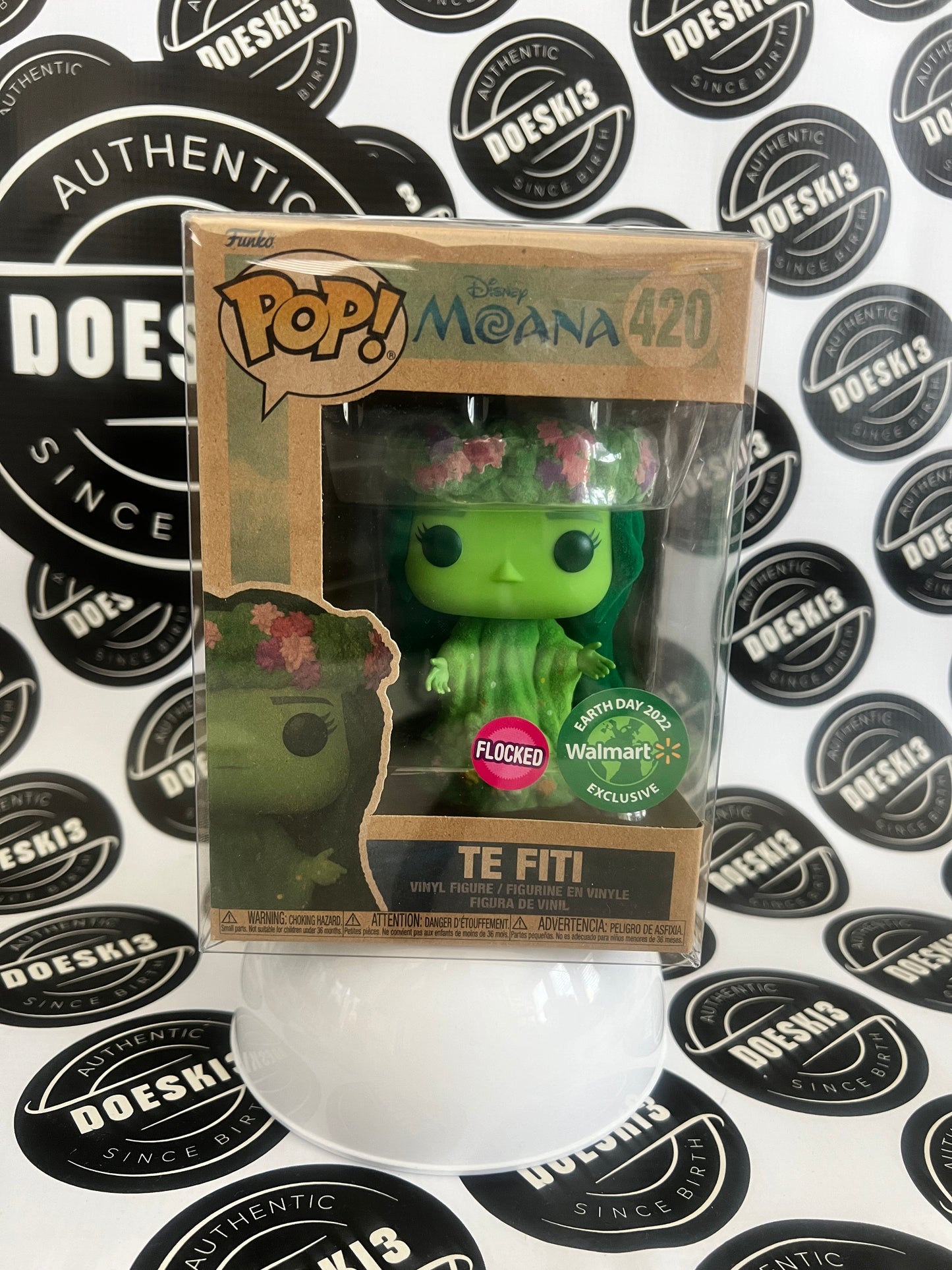 Funko Pop! Disney Moana TE FITI Flocked #420 Earth Day Exclusive 2022  W/Protector