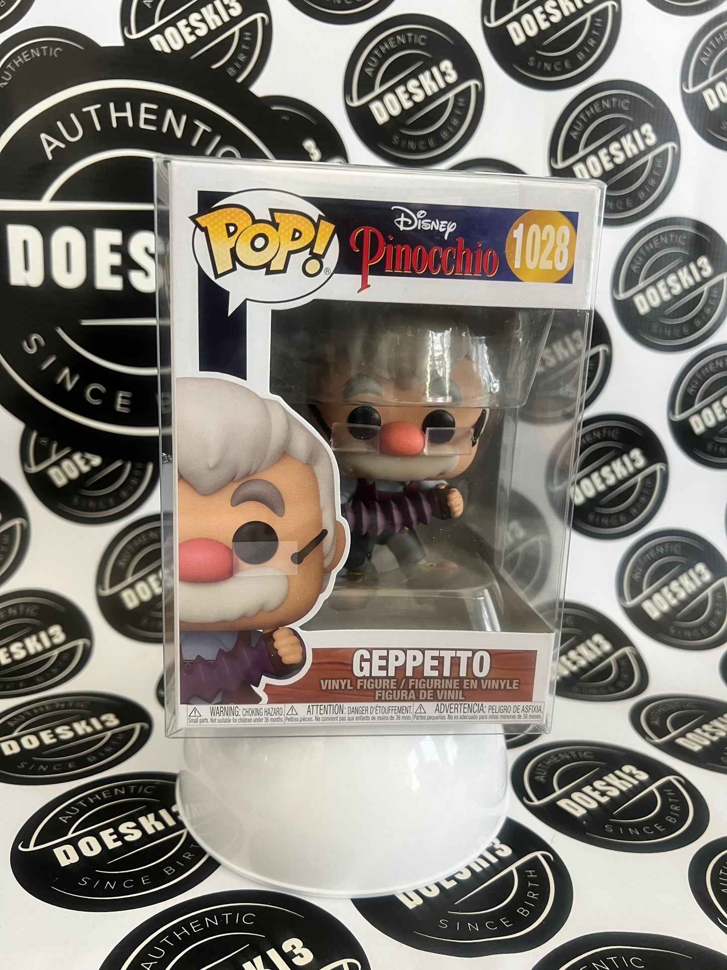 Funko Pop! Disney Pinocchio Geppetto #1028 W/Protector