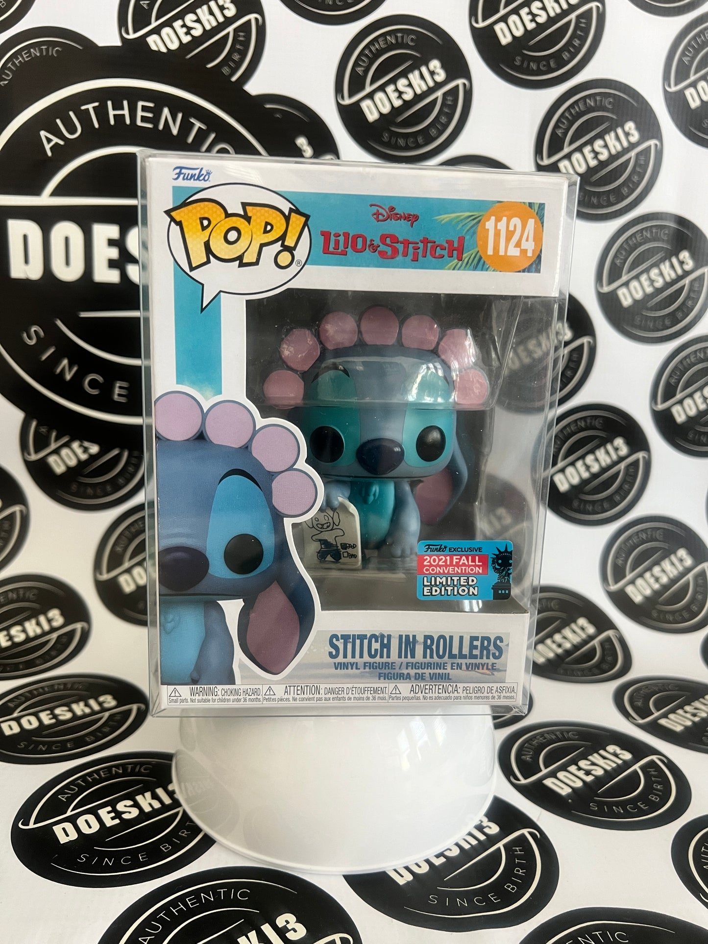 Funko Pop Disney: Lilo & Stitch - Stitch in Rollers #1124 NYCC 2021 Exclusive  W/Protector