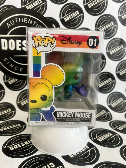 Funko Pop! Disney Pride - Mickey Mouse #01 (Rainbow) W/Protector