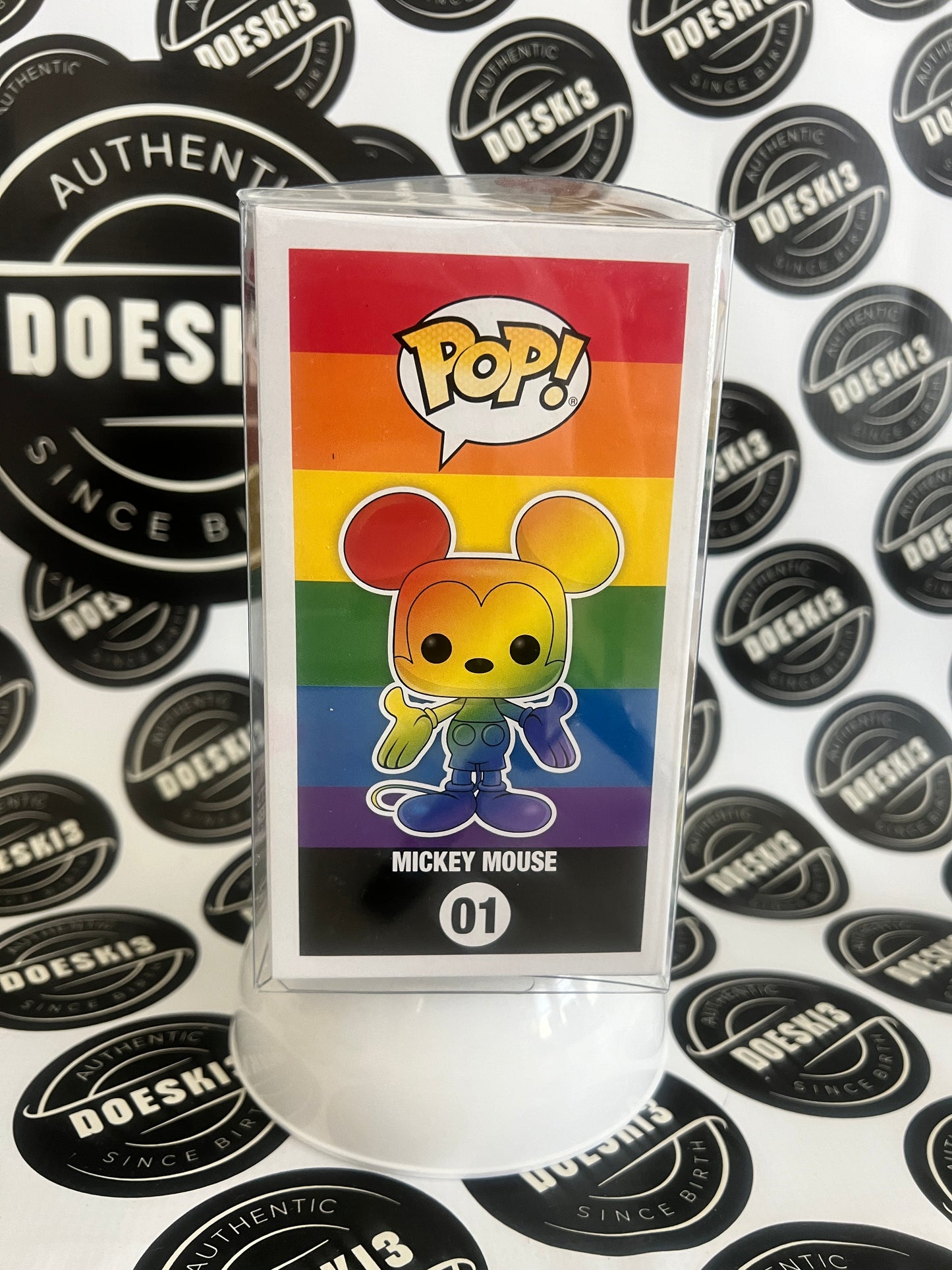 Funko Pop! Disney Pride - Mickey Mouse #01 (Rainbow) W/Protector