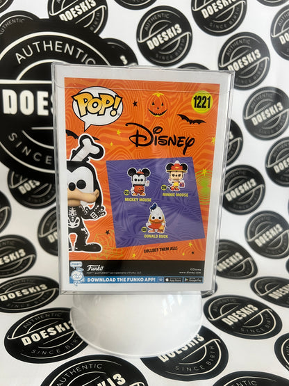 Funko Pop! Disney Goofy #1221 GITD Entertainment Earth Exclusive W/Protector