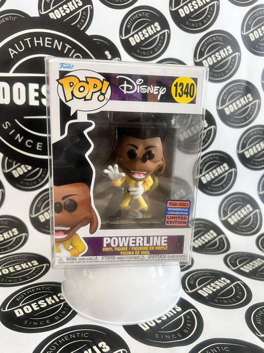 Funko Pop! Disney Powerline# 1340 2023 Wondrous Convention Limited W/Protector