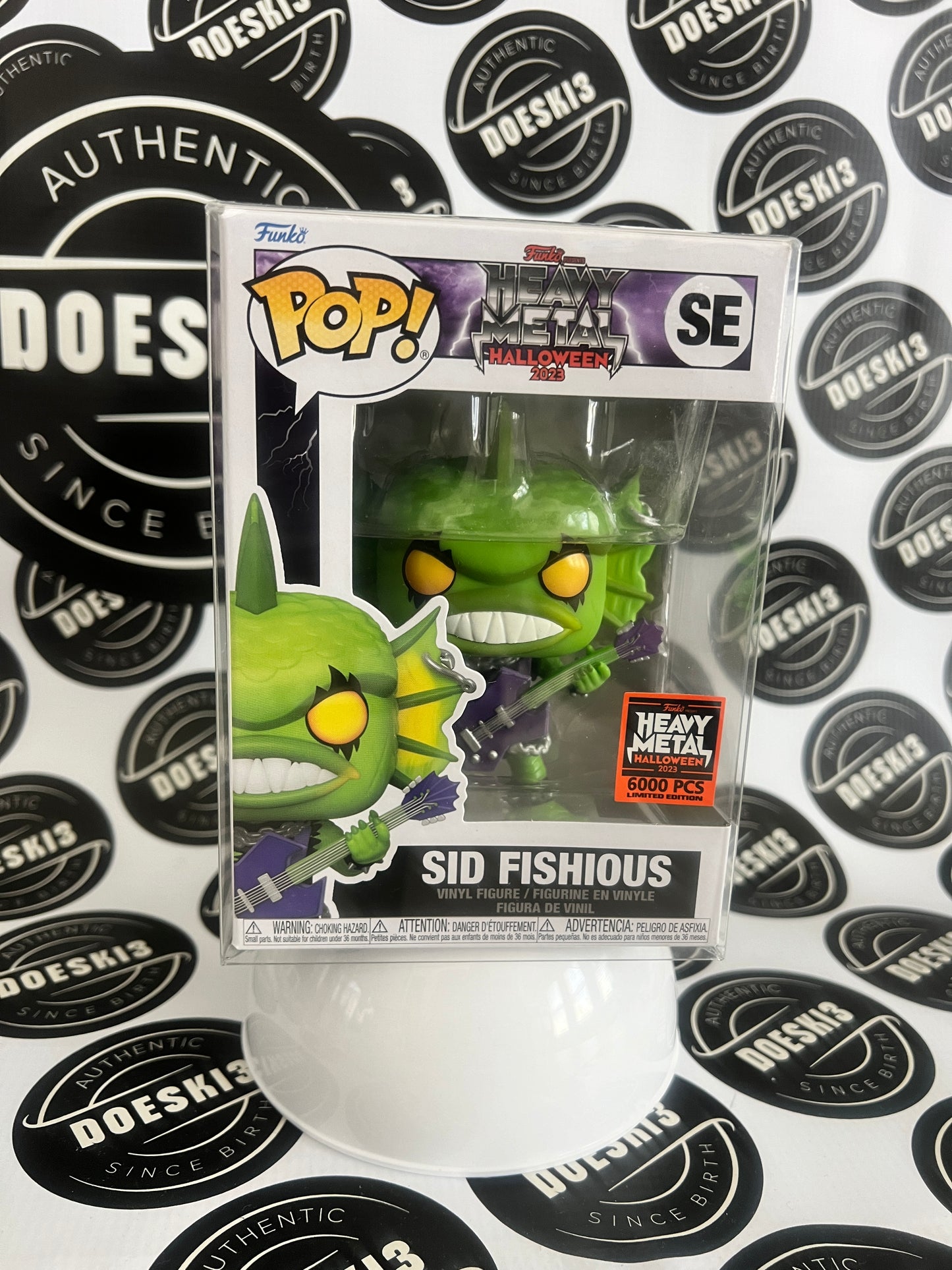 Funko Pop! Sid Fishious Heavy Metal Halloween Mascot 2023  LE 6000 W/Protector