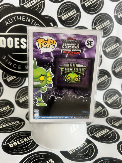 Funko Pop! Sid Fishious Heavy Metal Halloween Mascot 2023  LE 6000 W/Protector