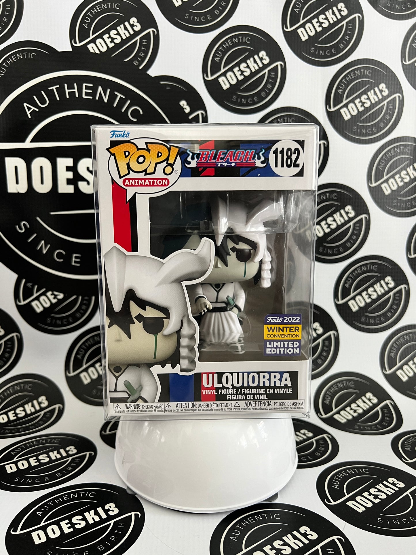 Funko pop! Bleach Ulquiorra #1182 Winter Convention Exclusive 2022 W/Protector