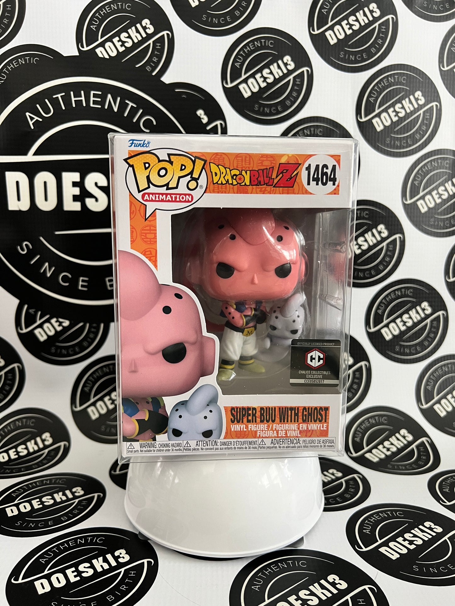 Funko Pop! Animation DBZ Super Buu With Ghost #1464 Chalice Exclusive W/Protector