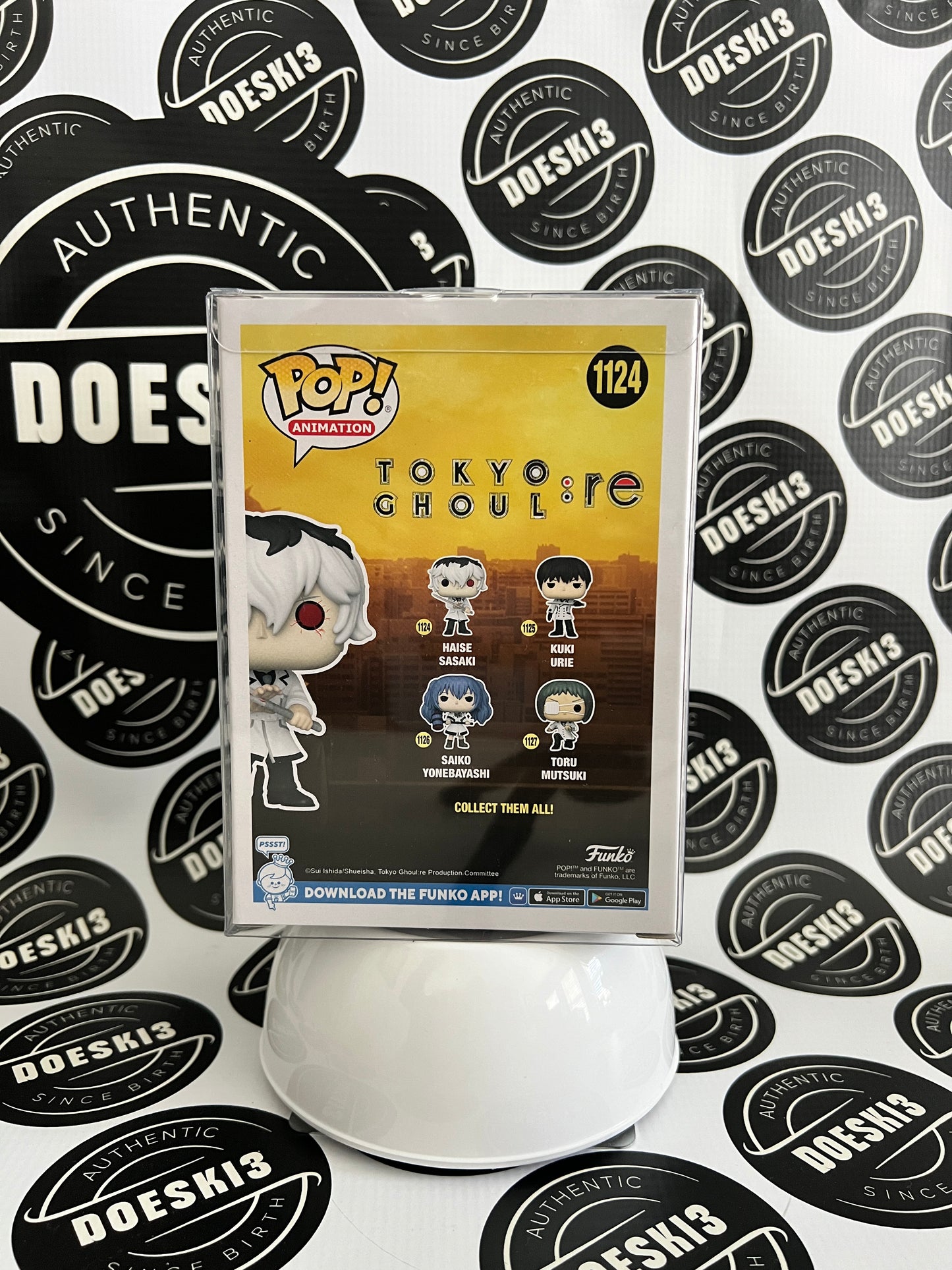 Funko Pop! Animation: Tokyo Ghoul re #1124 Haise Sasaki  W/Protector