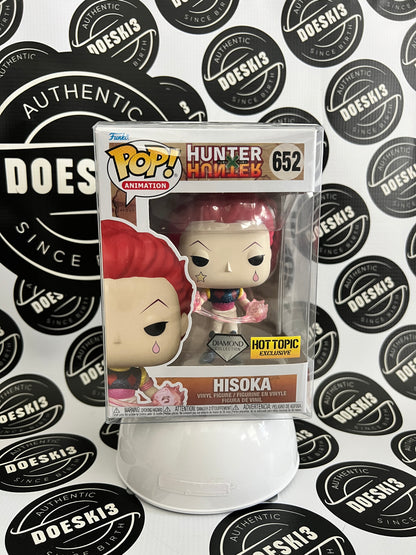 Funko Pop! Hunter X Hunter Hisoka #652 Diamond Hot Topic Exclusive W/Protector