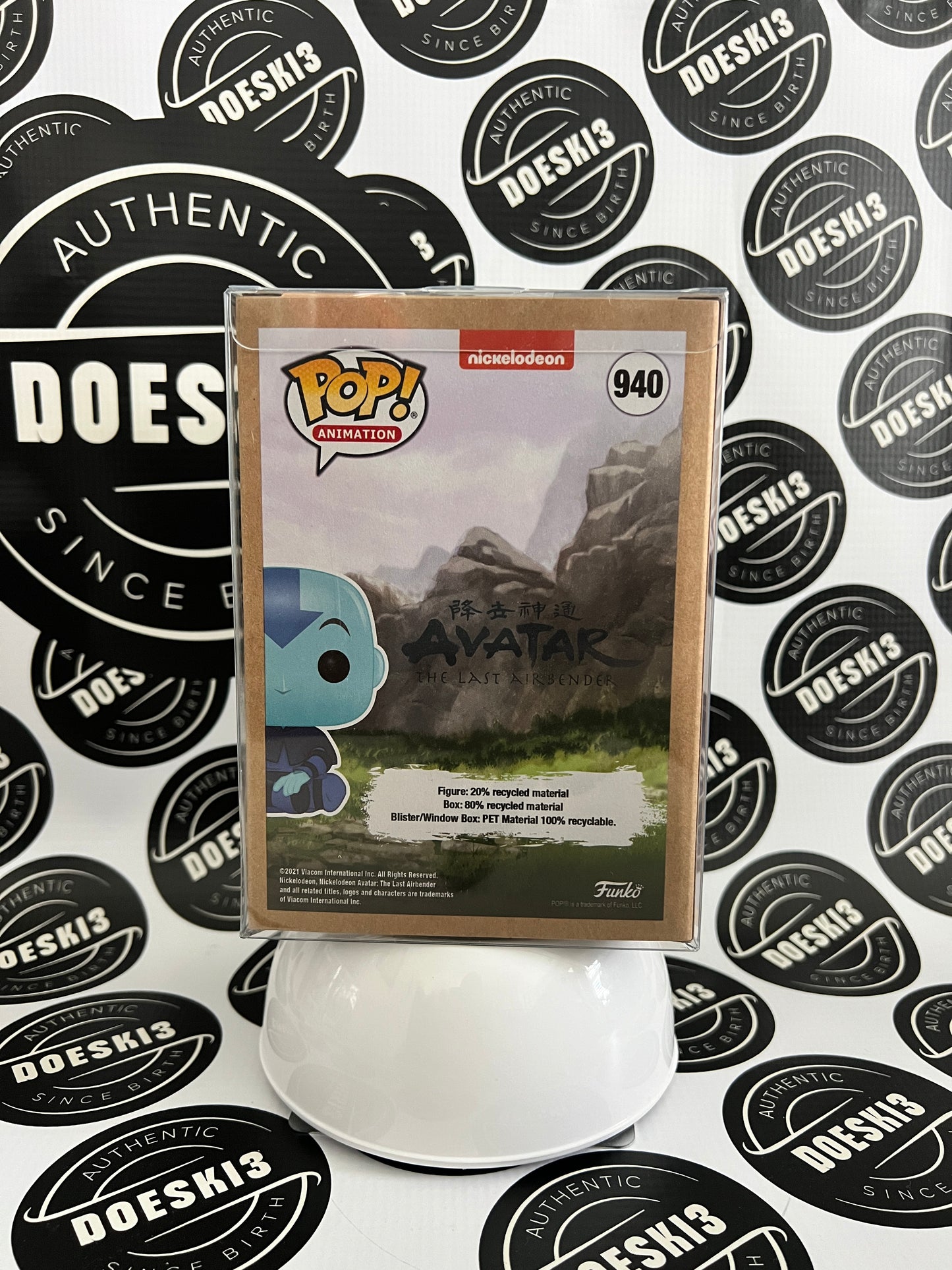 Funko Pop! Avatar the Last Airbender Aang Spirit GITD #940  Box Lunch Exclusive W/Protector