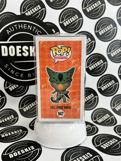 Funko Pop! Dragon Ball Z CELL (FIRST FORM) GITD Glow Walmart Exclusive  W/Protector