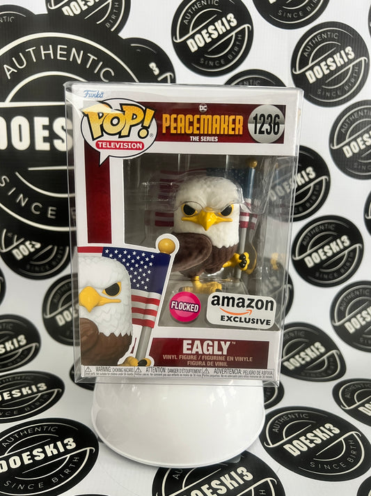 Funko Pop! DC Peacemaker Eagly #1236 Amazon Flocked W/Protector