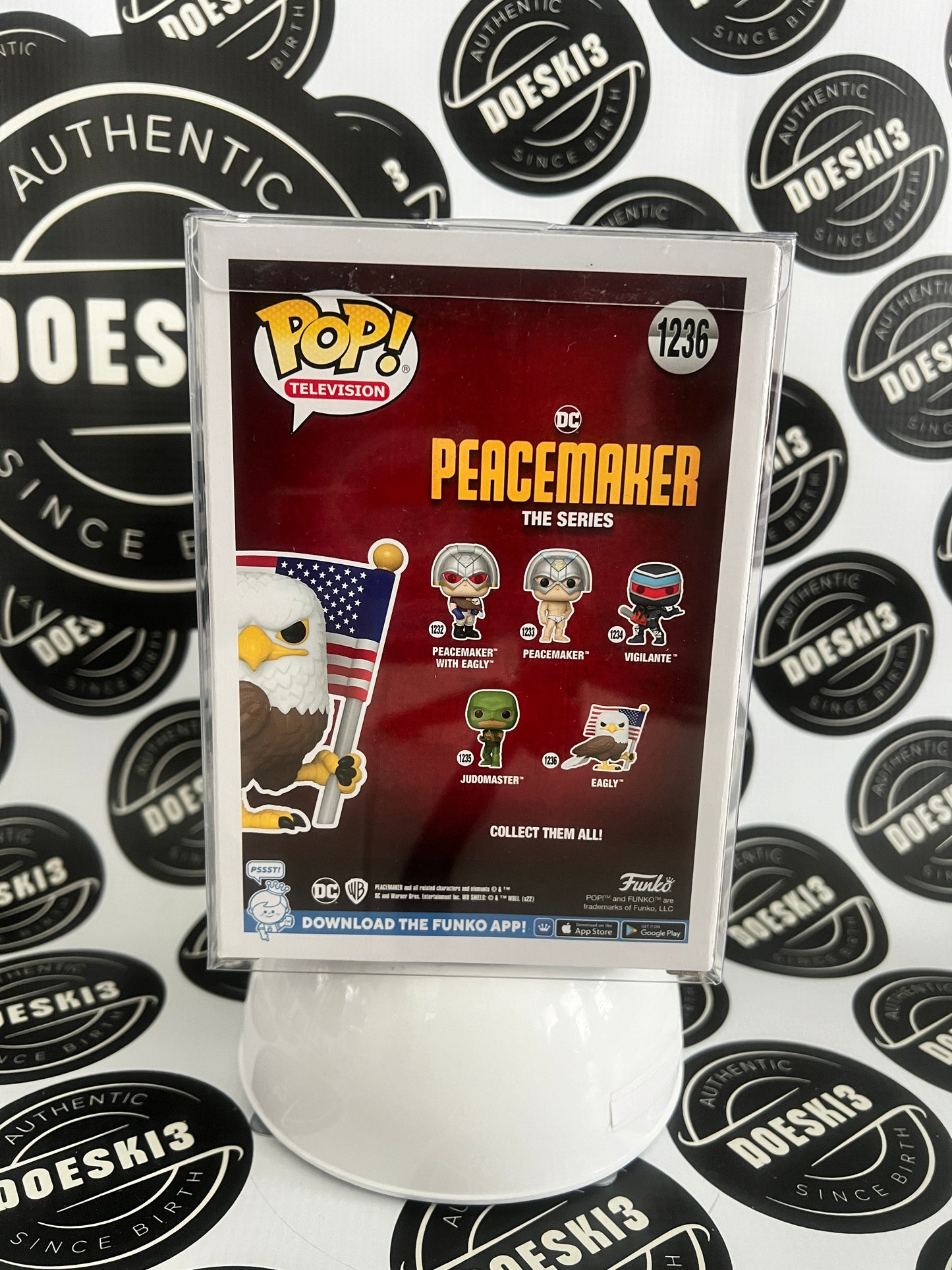 Funko Pop! DC Peacemaker Eagly #1236 Amazon Flocked W/Protector